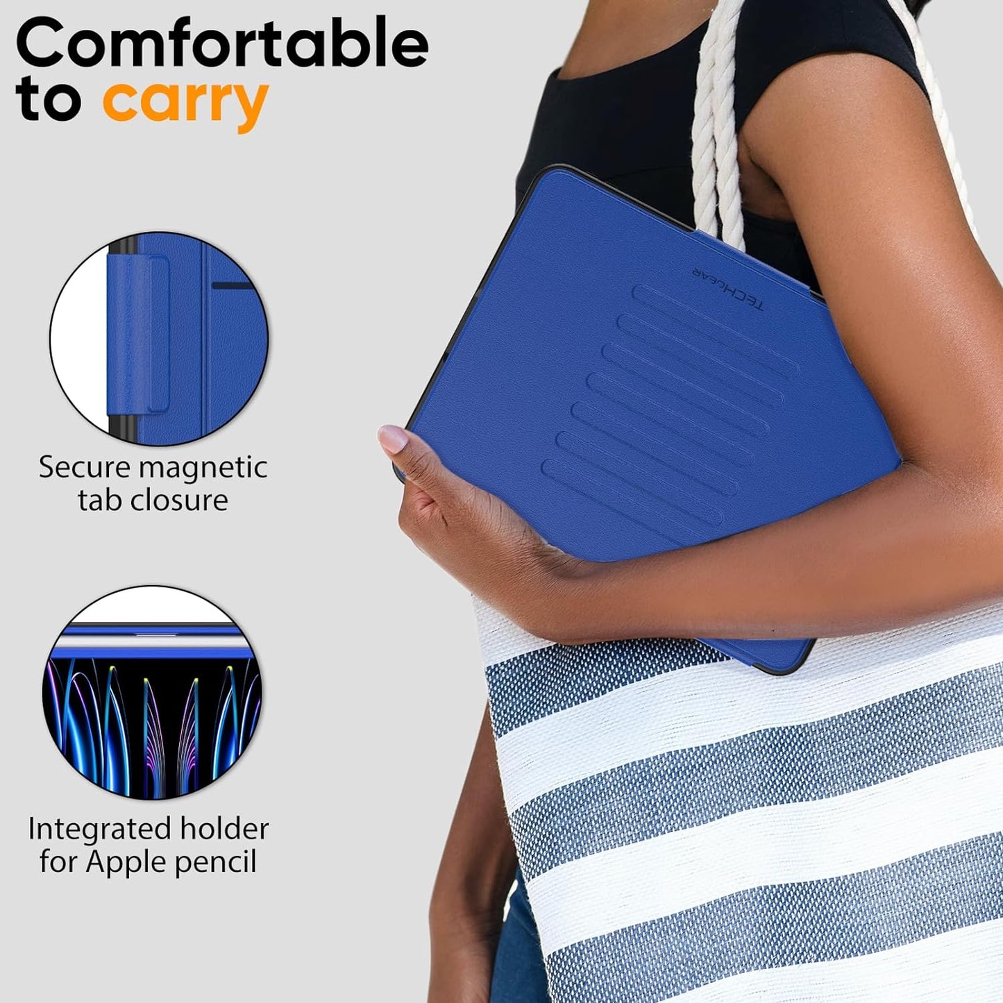 [Enduro Case] Tough Strong Magnetic & Flip Case [Auto Sleep/Wake] Cover with Multi-Angle Stand & Card Slot For Apple iPad Air 10.9", iPad Pro 11"