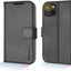 [Leather Wallet Case] Genuine Leather [RFID Blocking] Magnetic Flip Case with Card & Slots and Stand For iPhone 15 Plus