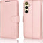 [Wallet Case] Protective Cover with Cash & Card Holder, Stand and Wrist Strap For Samsung Galaxy S24 Plus