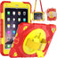[SUPE Case] Tough Shockproof Fun Case with 360 Rotating Stand, Hand & Shoulder Strap for Apple iPad 9.7" (2018 / 2017) & iPad Air 2 & iPad Pro 9.7"