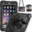 [SUPE Case] Tough Shockproof Fun Case with 360 Rotating Stand, Hand & Shoulder Strap for Apple iPad 9.7" (2018 / 2017) & iPad Air 2 & iPad Pro 9.7"