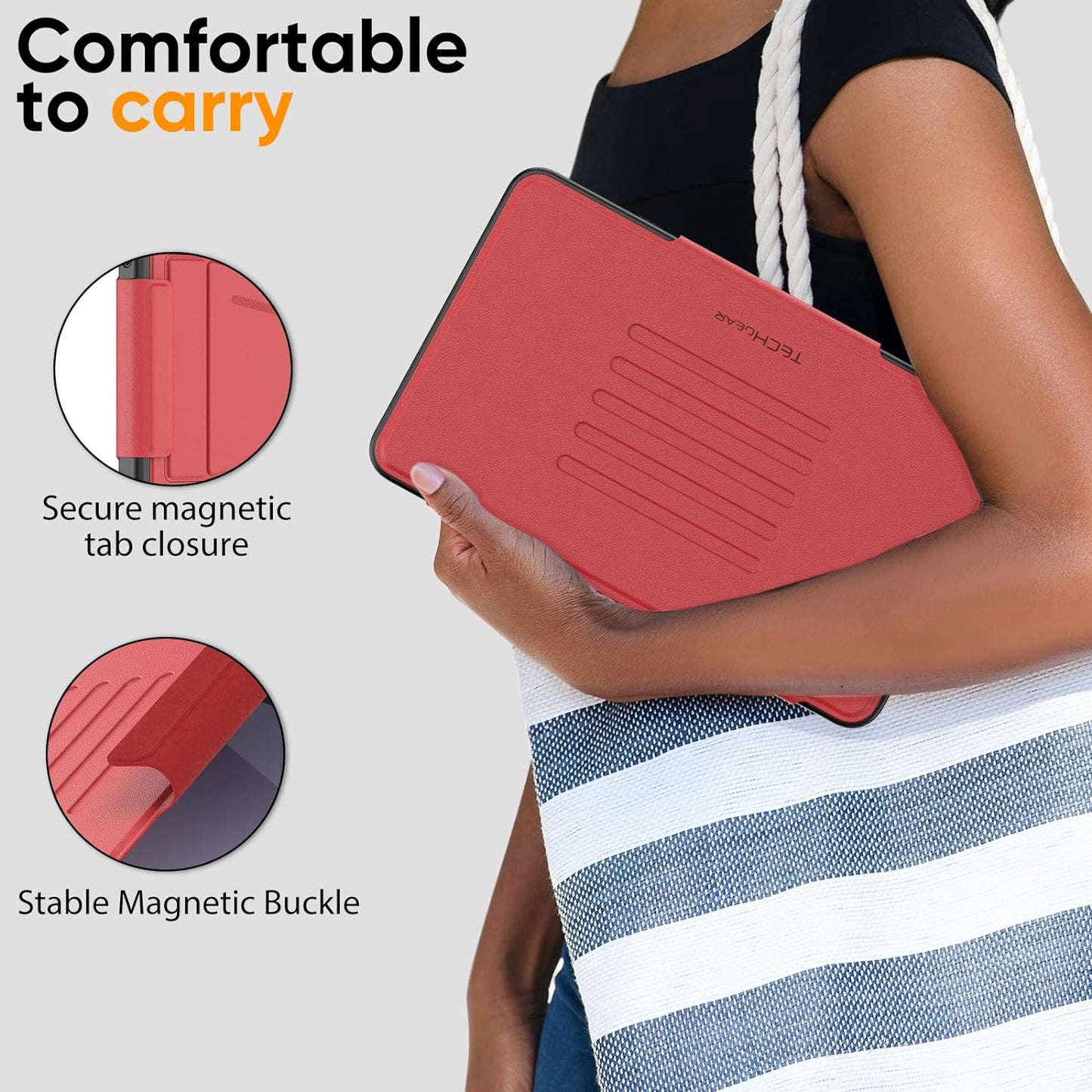 [Enduro Case] Tough Strong Magnetic & Flip Case [Auto Sleep/Wake] Cover with Multi-Angle Stand & Card Slot For Samsung Tab A9 8.7" (SM-X110 / X115)