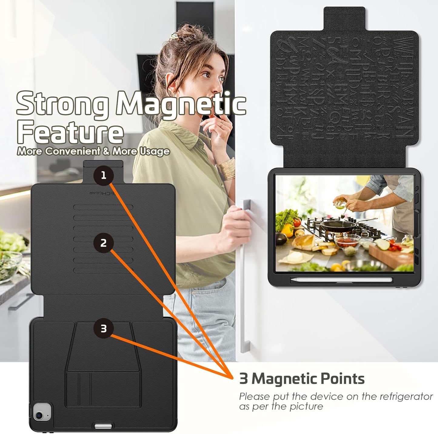 [Enduro Case] Tough Strong Magnetic & Flip Case [Auto Sleep/Wake] Cover with Multi-Angle Stand & Card Slot For Apple iPad Air 10.9", iPad Pro 11"