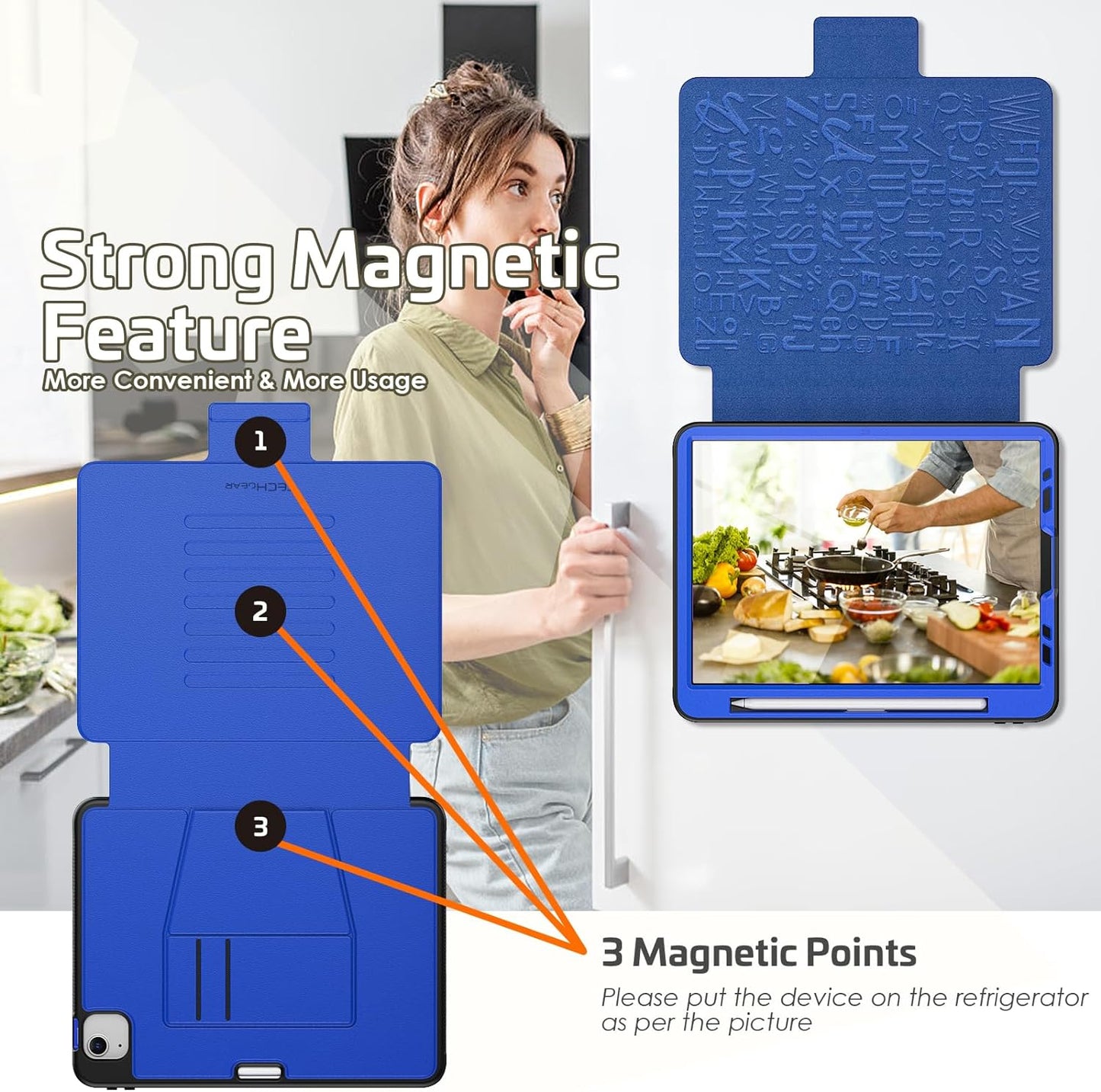 [Enduro Case] Tough Strong Magnetic & Flip Case [Auto Sleep/Wake] Cover with Multi-Angle Stand & Card Slot For Apple iPad Air 10.9", iPad Pro 11"