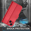 [Leather Wallet Case] Genuine Leather [RFID Blocking] Magnetic Flip Case with Card & Slots and Stand For iPhone 15 6.1"