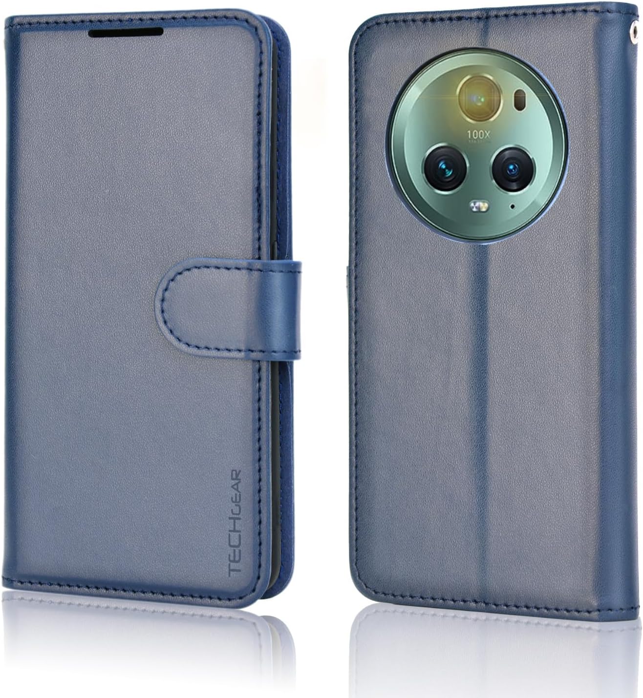 [Wallet Case] Protective Cover with Cash & Card Holder, Stand and Wrist Strap For Honor Magic 5 Pro 5G