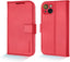 [Leather Wallet Case] Genuine Leather [RFID Blocking] Magnetic Flip Case with Card & Slots and Stand For iPhone 15 Plus