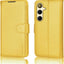 [Wallet Case] Protective Cover with Cash & Card Holder, Stand and Wrist Strap For Samsung Galaxy S24 Plus