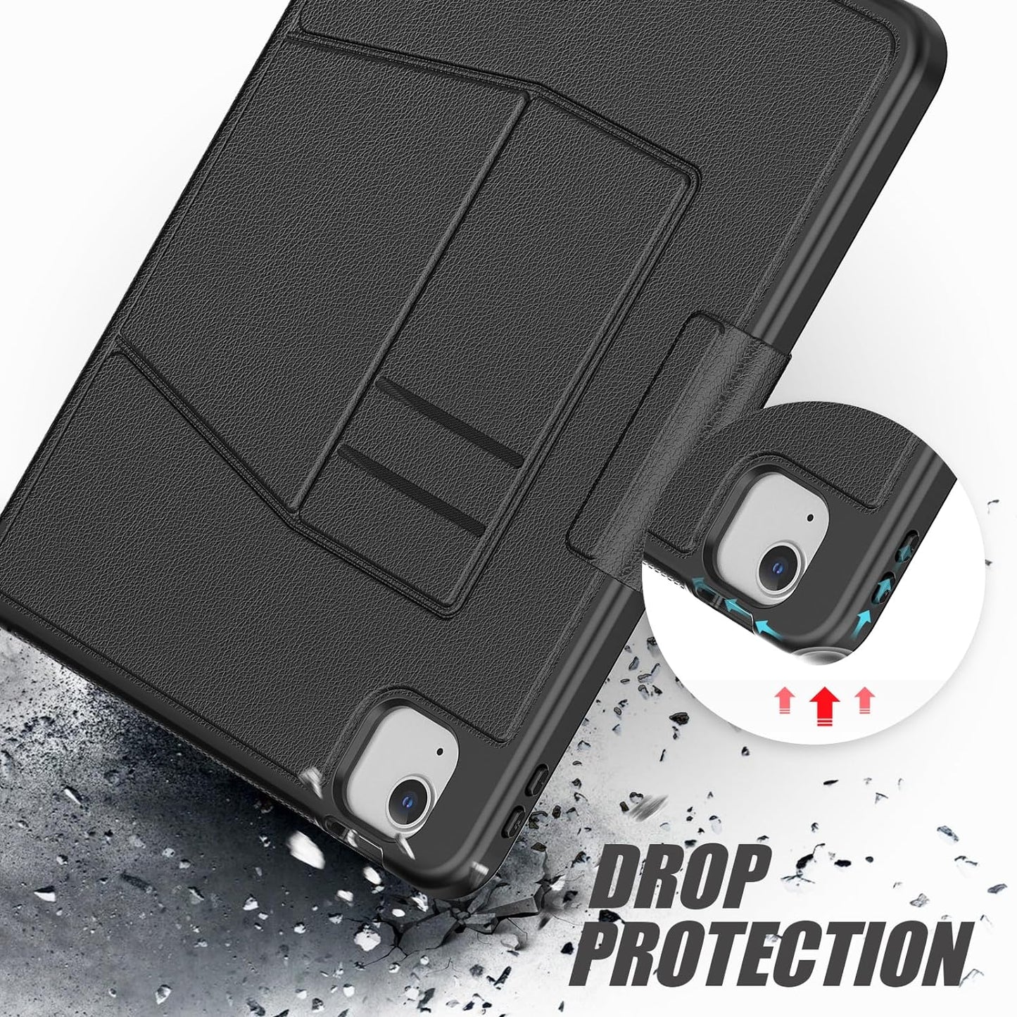 [Enduro Case] Tough Strong Magnetic & Flip Case [Auto Sleep/Wake] Cover with Multi-Angle Stand & Card Slot For Apple iPad Air 10.9", iPad Pro 11"