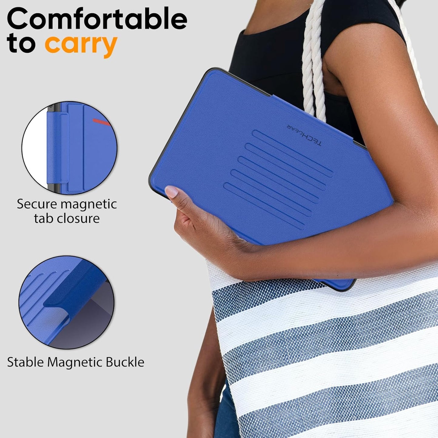 [Enduro Case] Tough Strong Magnetic & Flip Case [Auto Sleep/Wake] Cover with Multi-Angle Stand & Card Slot For Samsung Tab A9 8.7" (SM-X110 / X115)