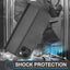 [Leather Wallet Case] Genuine Leather [RFID Blocking] Magnetic Flip Case with Card & Slots and Stand For iPhone 15 6.1"