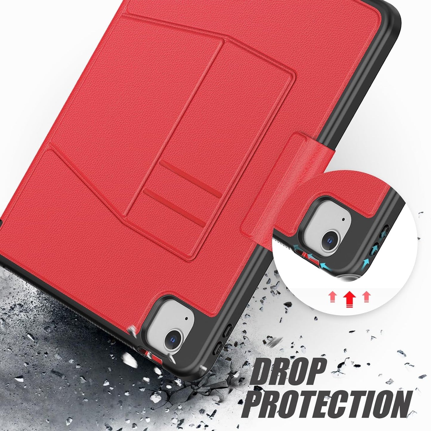 [Enduro Case] Tough Strong Magnetic & Flip Case [Auto Sleep/Wake] Cover with Multi-Angle Stand & Card Slot For Apple iPad Air 10.9", iPad Pro 11"