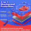 [SUPE Case] Tough Shockproof Fun Case with 360 Rotating Stand, Hand & Shoulder Strap for Apple iPad 10.2" 2021- 2019 [9th - 7th Gen] & iPad Air 3