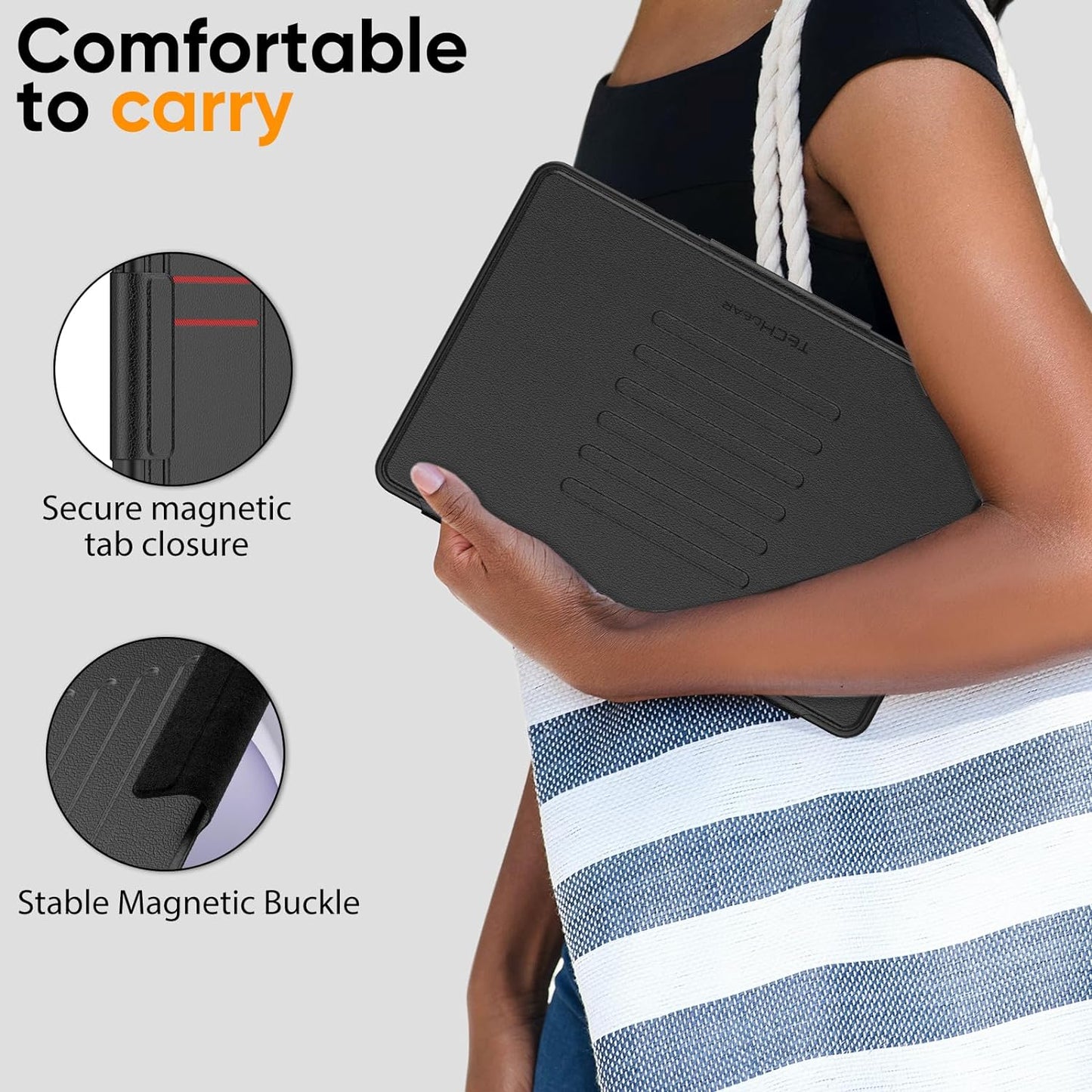 [Enduro Case] Tough Strong Magnetic & Flip Case [Auto Sleep/Wake] Cover with Multi-Angle Stand & Card Slot For Samsung Tab A9 Plus 11" (SM-X210/X215)