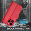 [Leather Wallet Case] Genuine Leather [RFID Blocking] Magnetic Flip Case with Card & Slots and Stand For iPhone 15 Pro