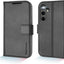 [Leather Wallet Case] Genuine Leather [RFID Blocking] Magnetic Flip Case with Card & Slots and Stand For Samsung Galaxy S24 Plus