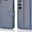[Leather Wallet Case] Protective Cover with Cash & Card Holder, Stand and Wrist Strap For Samsung Galaxy A15 5g