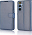 [Leather Wallet Case] Protective Cover with Cash & Card Holder, Stand and Wrist Strap For Samsung Galaxy A15 5g