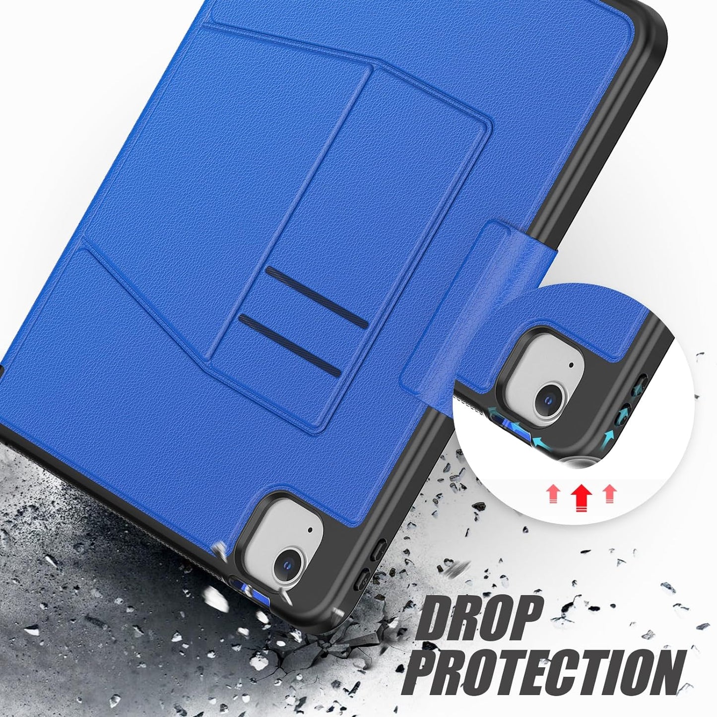 [Enduro Case] Tough Strong Magnetic & Flip Case [Auto Sleep/Wake] Cover with Multi-Angle Stand & Card Slot For Apple iPad Air 10.9", iPad Pro 11"