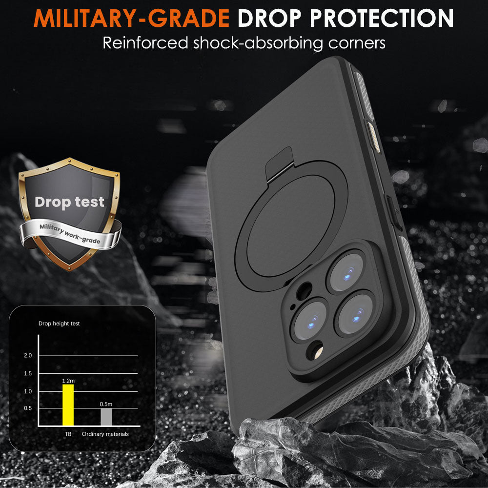 TECHGEAR Waterproof Magnetic Stand Case for iPhone 16 Pro Max 6.9" – IP68 Shockproof MagSafe Compatible Cover