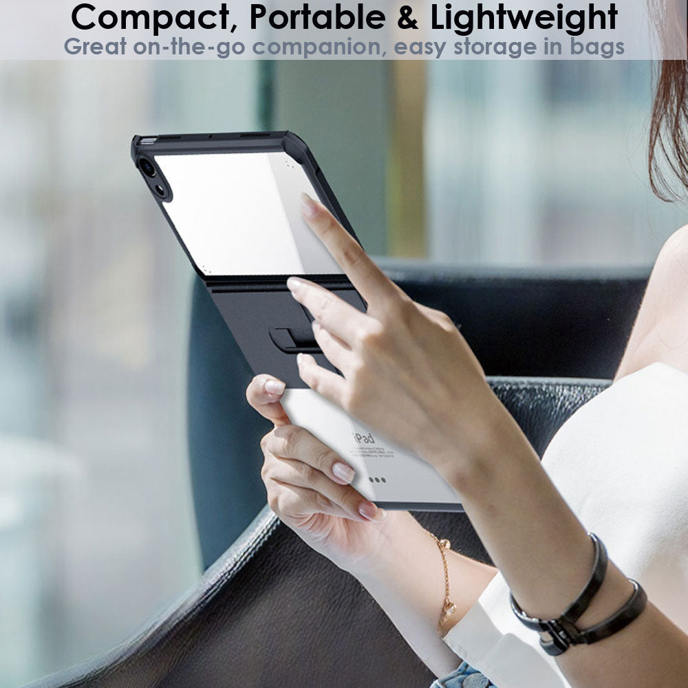 TECHGEAR Fusion Armour Case for Samsung Galaxy Tab A11 Plus 11" (SM-X230 / SM-X236) Slim Hybrid Rugged Bumper Case with Stand & Clear Back