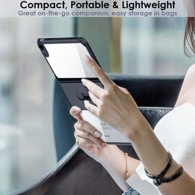 TECHGEAR Fusion Armour Case for Samsung Galaxy Tab A11 Plus 11" (SM-X230 / SM-X236) Slim Hybrid Rugged Bumper Case with Stand & Clear Back