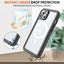 TECHGEAR Waterproof MagSafe Charging Case for iPhone 15 6.1" – IP68 Shockproof 360° Full Body Sealed Cover with Built-In Screen Protector