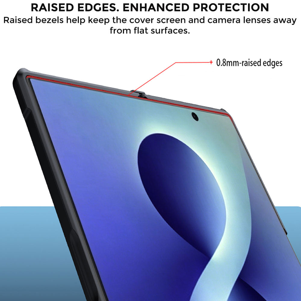 TECHGEAR Tough Case for Samsung Galaxy Z Fold 8 Ultra with Built-In Tempered Glass Screen Protector, Shockproof, Hinge Protection & Clear Back
