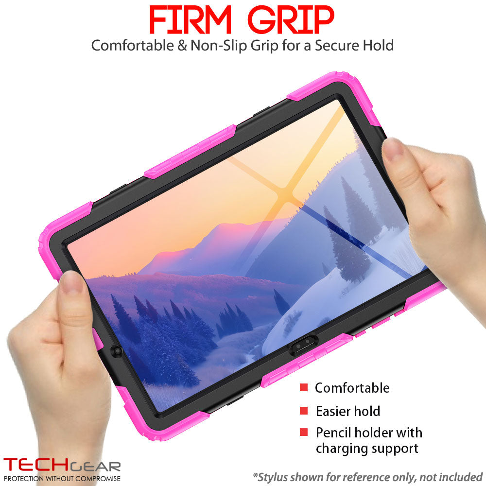 TECHGEAR ArmourSHIELD Case for Samsung Galaxy Tab A11+ (A11 Plus) 11" (SM-X230/X236) – Tough Rugged Full Body Case with Screen Protector & Kickstand