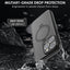 TECHGEAR Waterproof Magnetic Stand Case for iPhone 15 Pro Max 6.7" – IP68 Shockproof MagSafe Compatible Cover