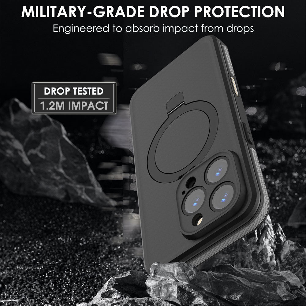 TECHGEAR Waterproof Magnetic Stand Case for iPhone 16 Pro 6.3" – IP68 Shockproof MagSafe Compatible Cover