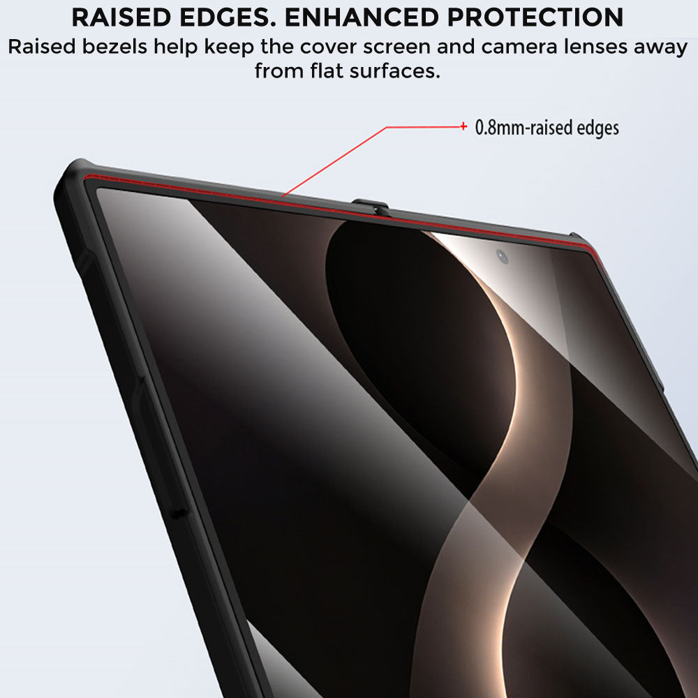 TECHGEAR Tough Case for Samsung Galaxy Z Fold 8 with Built-In Tempered Glass Screen Protector, Shockproof, Hinge Protection & Clear Back