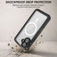 TECHGEAR Waterproof MagSafe Charging Case for iPhone 16 6.3" – IP68 Shockproof 360° Full Body Sealed Cover with Built-In Screen Protector