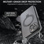 TECHGEAR Waterproof Magnetic Stand Case for iPhone 15 6.1" – IP68 Shockproof MagSafe Compatible Cover