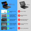 [Magic Keyboard] Magnetic Floating Stand, Precision Multi-Touch Trackpad, 7 Color Backlight, UK QWERTY for Samsung Galaxy Tab S10 Ultra, S9 Ultra, S8 Ultra 14.6" (X920 / X910 / X900 Series)