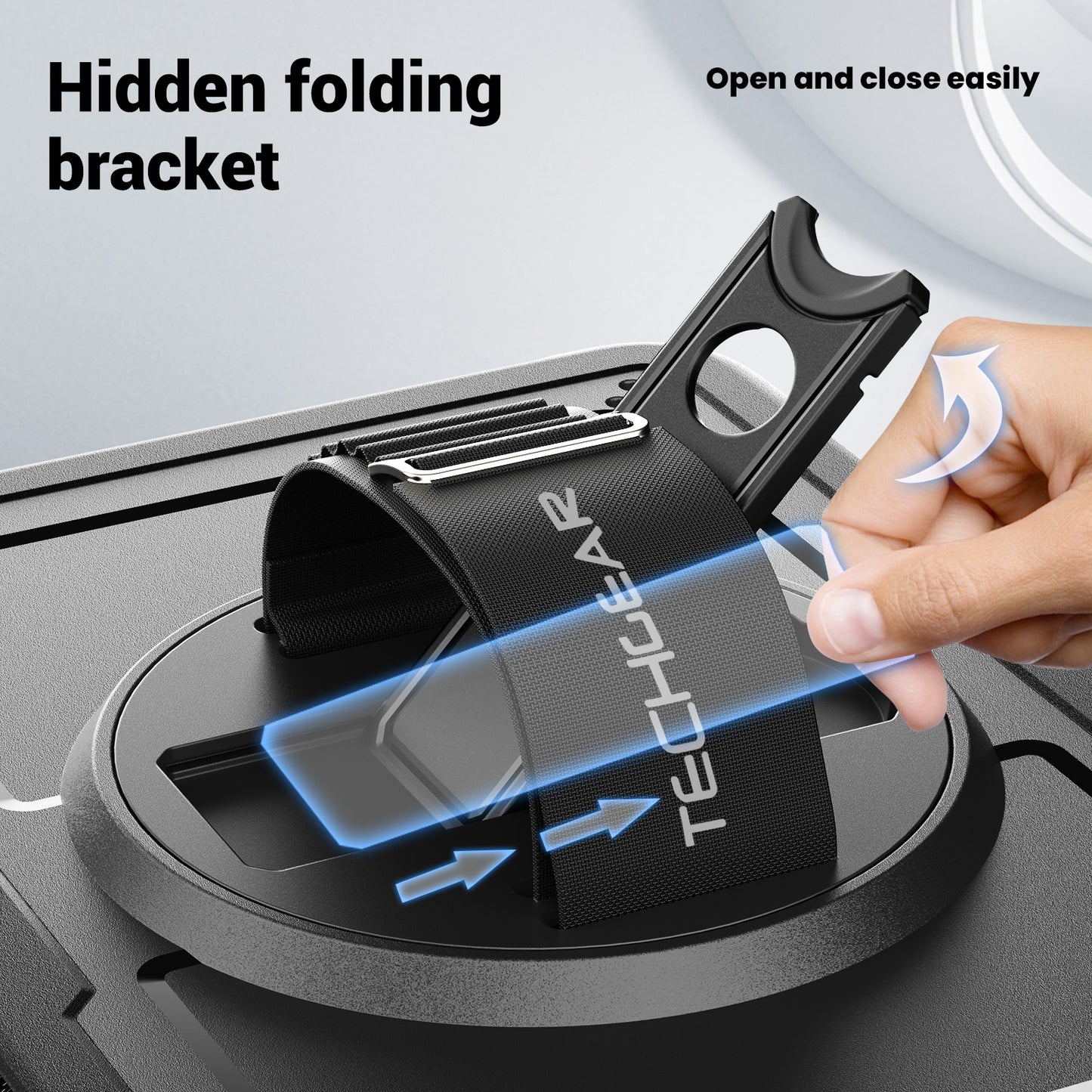 TECHGEAR JOLT Case for Samsung Galaxy Tab A11+ (A11 Plus) 11" (SM-X230 / SM-X236) – Slim Rugged Case with 360° Stand, Hand Strap & Shoulder Strap