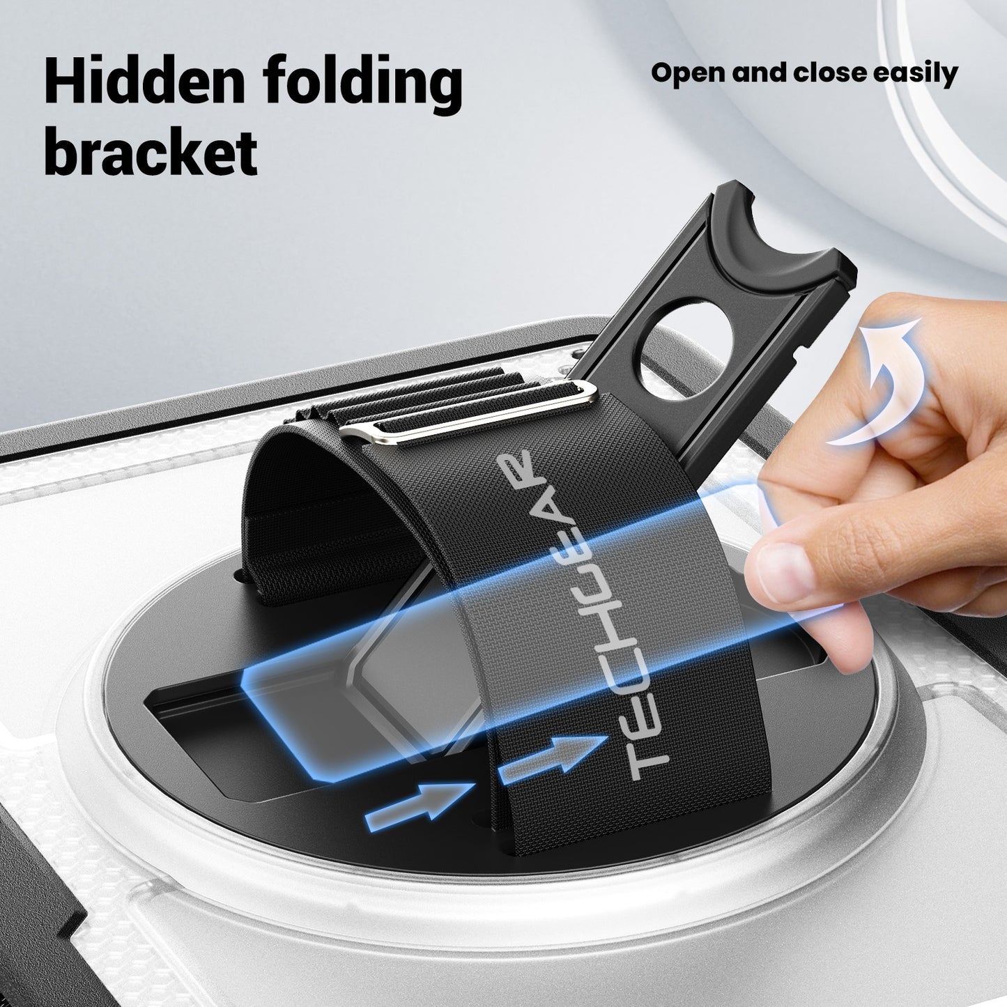 TECHGEAR JOLT Case for Samsung Galaxy Tab A11+ (A11 Plus) 11" (SM-X230 / SM-X236) – Slim Rugged Case with 360° Stand, Hand Strap & Shoulder Strap