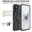 TECHGEAR Waterproof Magnetic Stand Case for iPhone 16 6.1" – IP68 Shockproof MagSafe Compatible Cover