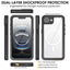 TECHGEAR Waterproof Magnetic Case for iPhone 17e & iPhone 16e 6.1" – IP68 Shockproof 360° Full Body Sealed Cover with Built-In Screen Protector