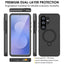 TECHGEAR Waterproof Magnetic Stand Case for Samsung Galaxy S26 Ultra – IP68 Shockproof Full Body Magnetic Charging Compatible Cover