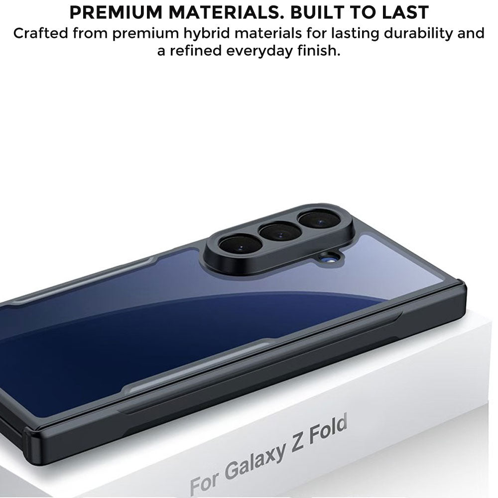 TECHGEAR Tough Case for Samsung Galaxy Z Fold 8 Ultra with Built-In Tempered Glass Screen Protector, Shockproof, Hinge Protection & Clear Back