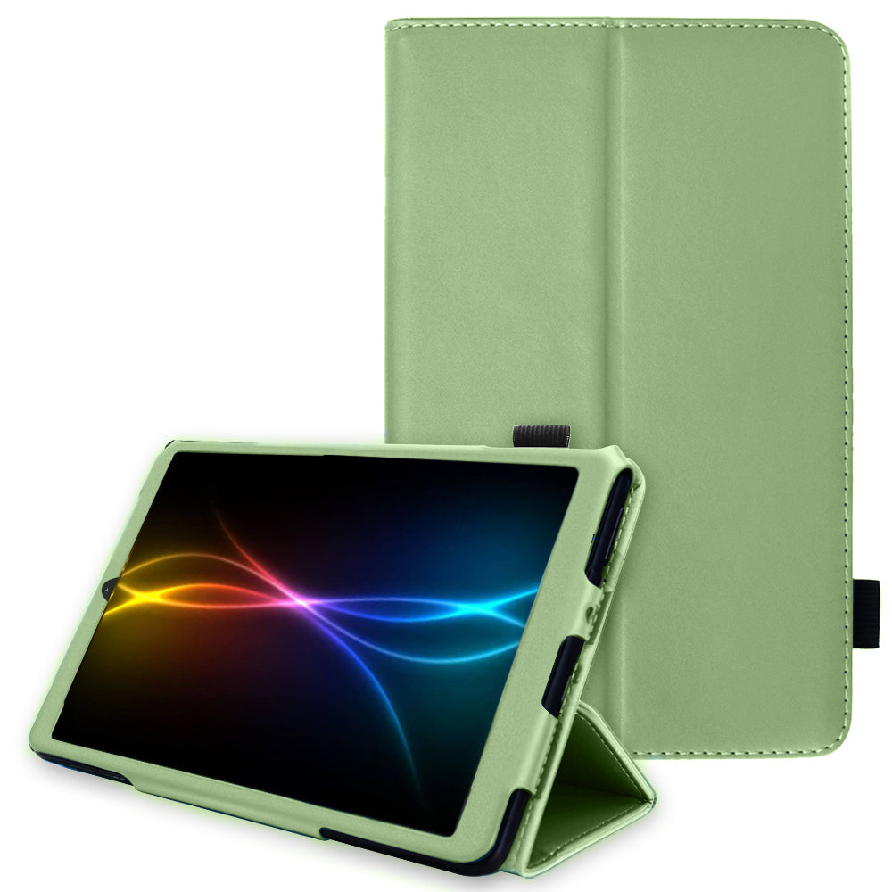 TECHGEAR [Folio Case] Leather Stand Cover with Hand Strap for Samsung Galaxy Tab A11 / A9 8.7" (SM-X130/X135/X110/X115)