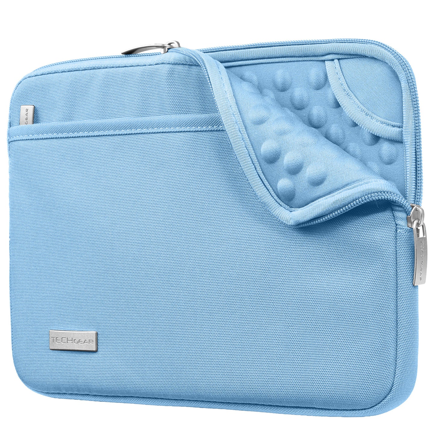TECHGEAR AirShock Universal Tablet Sleeve | Shockproof Protective Sleeve Case for 7-13 Inch Tablets | Water-Resistant Oxford Fabric with Front Storage Pocket