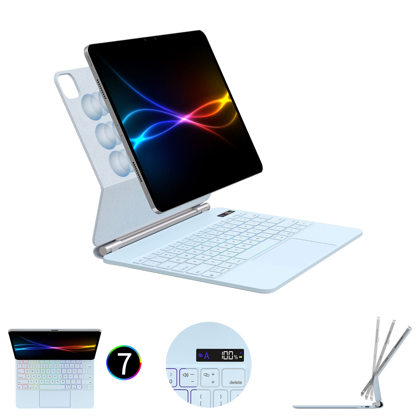 Magic Keyboard] Magnetic Floating Stand, Precision Multi-Touch