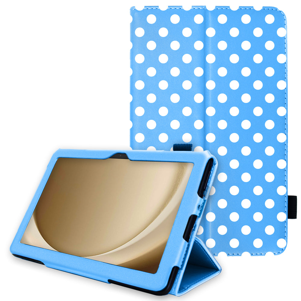 TECHGEAR Folio Case for Samsung Galaxy Tab A11+ & A9+ 11" (SM-X230/X236/X210/X215) – Leather Stand Cover with Hand Strap & Auto Sleep/Wake