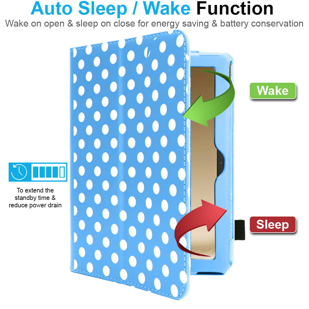 TECHGEAR Folio Case for Samsung Galaxy Tab A11+ & A9+ 11" (SM-X230/X236/X210/X215) – Leather Stand Cover with Hand Strap & Auto Sleep/Wake