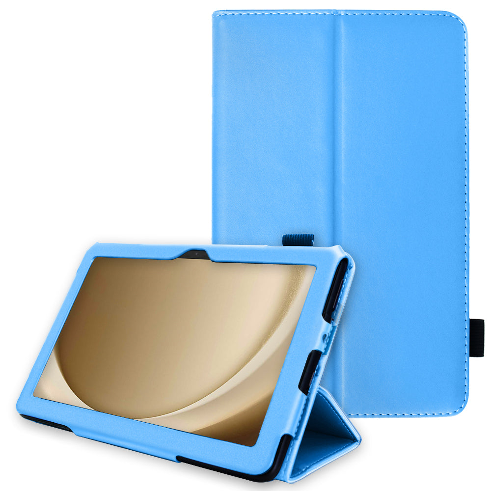 TECHGEAR Folio Case for Samsung Galaxy Tab A11+ & A9+ 11" (SM-X230/X236/X210/X215) – Leather Stand Cover with Hand Strap & Auto Sleep/Wake