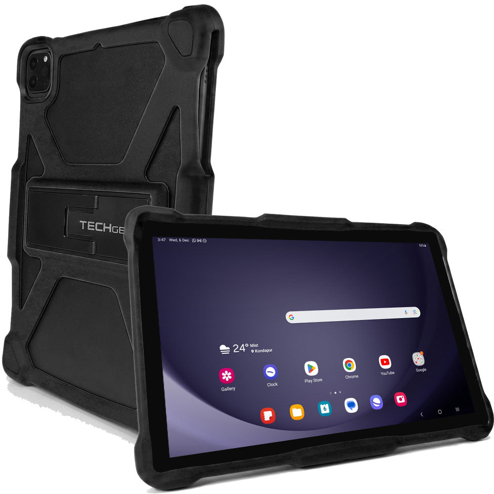 TECHGEAR Universal Tablet Case 10 Inch (9.7–11") - Rugged Bumper Case with Stand, Adjustable Fit Shockproof Protective Cover for iPad, Samsung, Lenovo, Android Tablets