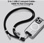 TECHGEAR USB-C to USB-C Lanyard Charging Cable 100W PD, Adjustable 45-80cm Wearable Crossbody Phone Neck Strap, Braided Fast Charge Cable