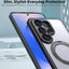 TECHGEAR Magnetic Stand Case for Samsung Galaxy S26 Ultra - Shockproof Hybrid Cover with 360° Ring Holder, Hard Back & Wireless Charging Compatible